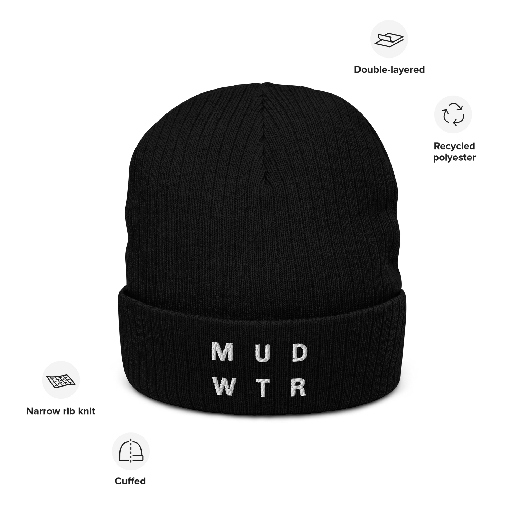mud-wtr-beanie-u6 ribbed-knit-beanie-black-front-6478f6ebb8db4.png