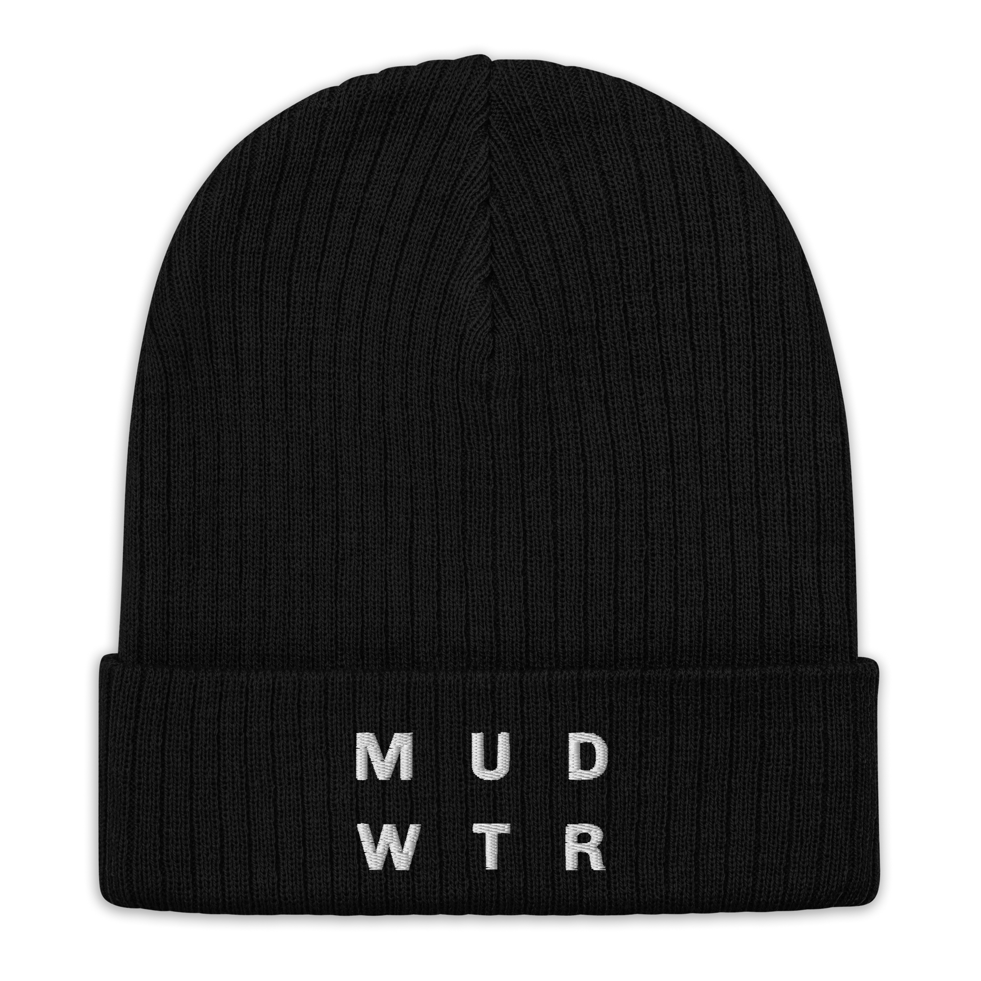 mud-wtr-beanie-u6 ribbed-knit-beanie-black-front-6478f6ebce026.png